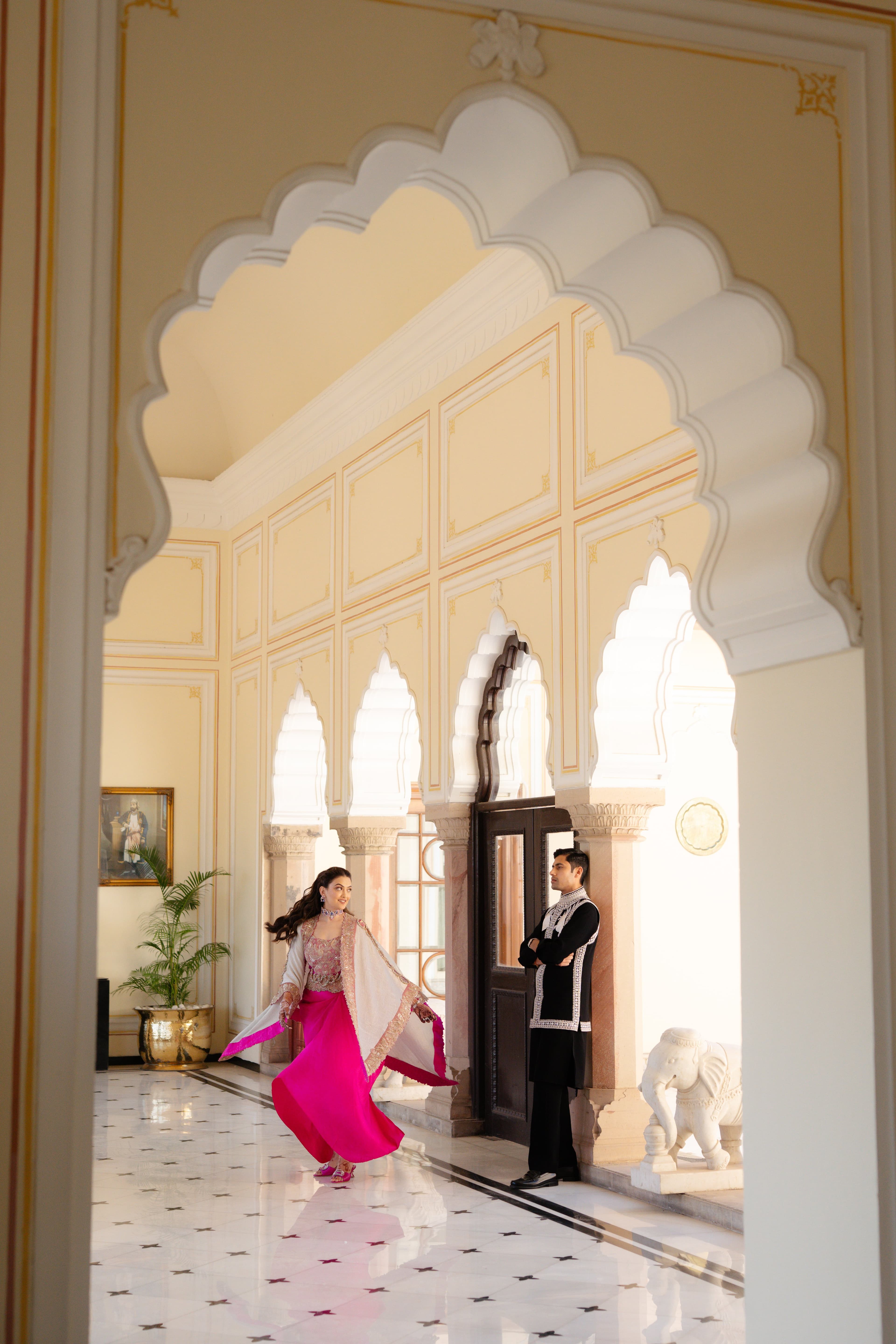 Wedding celebration moment